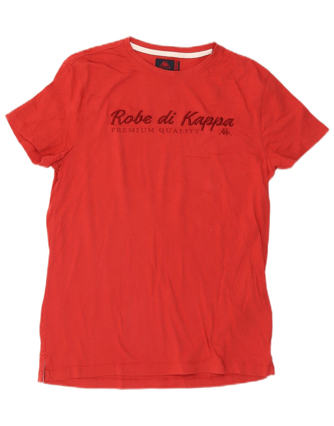 KAPPA T-Shirt Graphique Femme UK 12 Coton Rouge Moyen