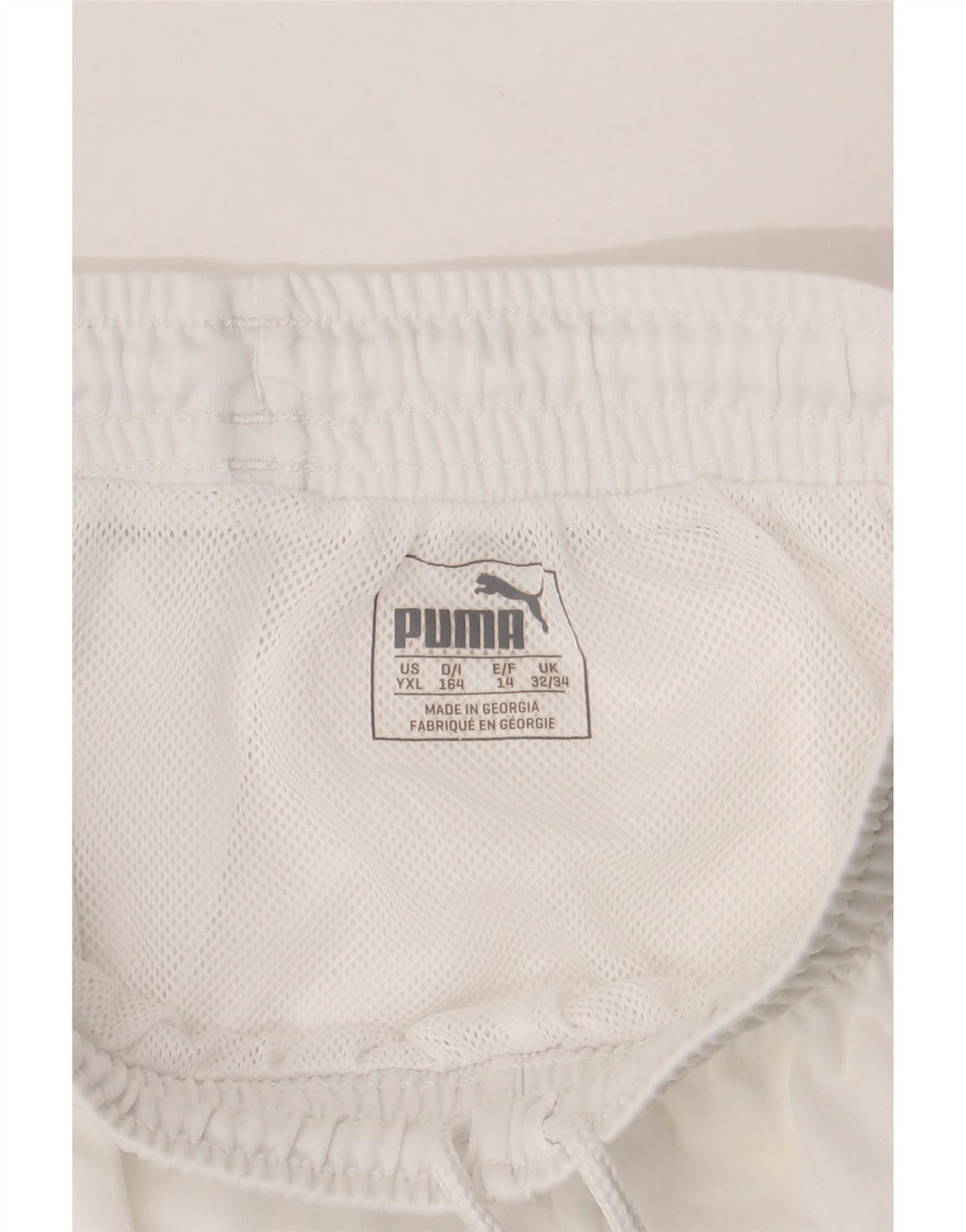 PUMA Boys Sport Shorts 13-14 Years XL White Polyester Vintage Puma and Second-Hand Puma from Messina Hembry 