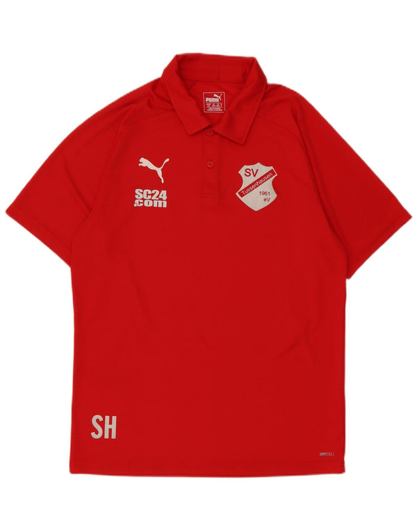 Puma Polo Graphique Homme Rouge Moyen