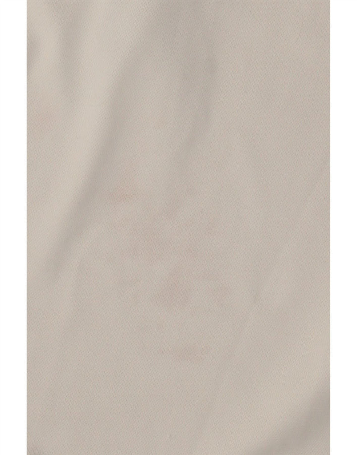 Polo Nike Homme UK 38/41 Polyester Colorblock Blanc Moyen
