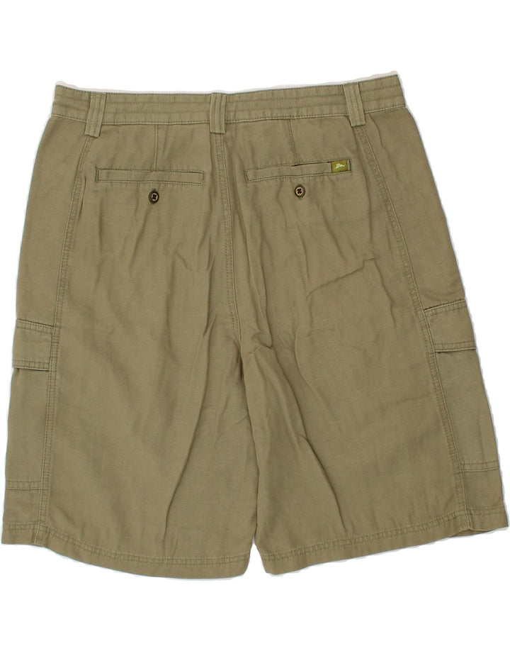 TOMMY BAHAMA Short cargo coupe décontractée pour homme W33 Tencel kaki moyen