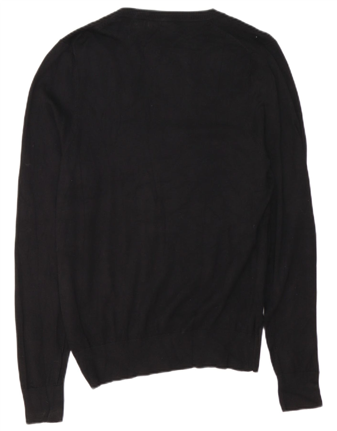 Zara Pull Col V Homme Noir Moyen
