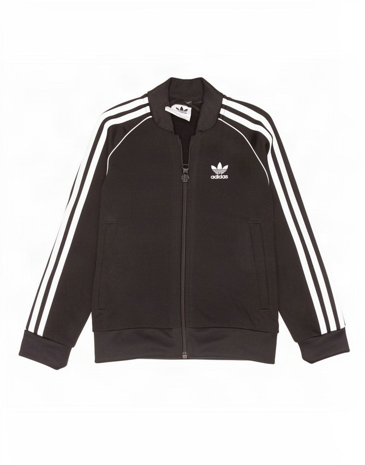 Veste de survêtement Adidas Fille 5-6 ans Noir Polyester