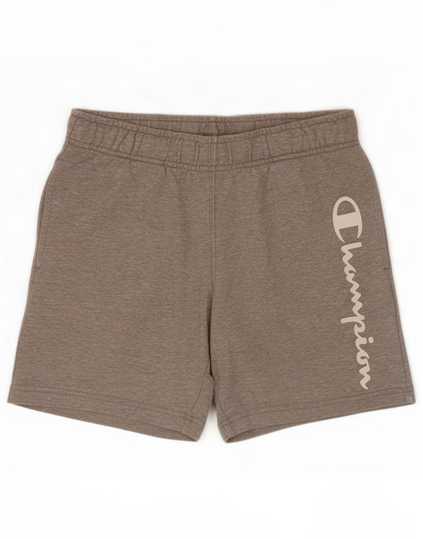 Champion Short de Sport Graphic Homme XS Gris Chiné Coton