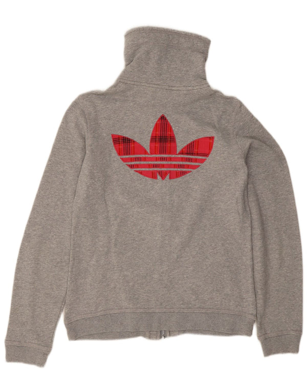 Adidas Veste de survêtement graphique pour femme UK 14 Gris moyen moucheté