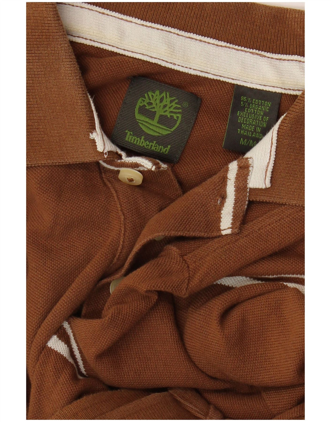 TIMBERLAND Polo Homme Marron Moyen Rayé Coton