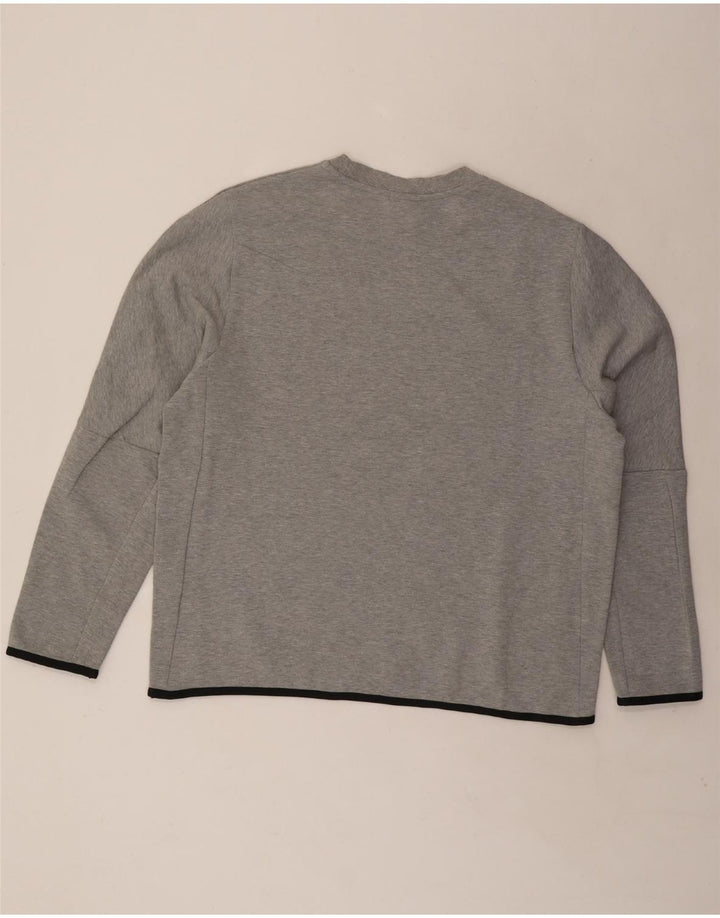 NIKE Mens Top Long Sleeve XL Grey Cotton