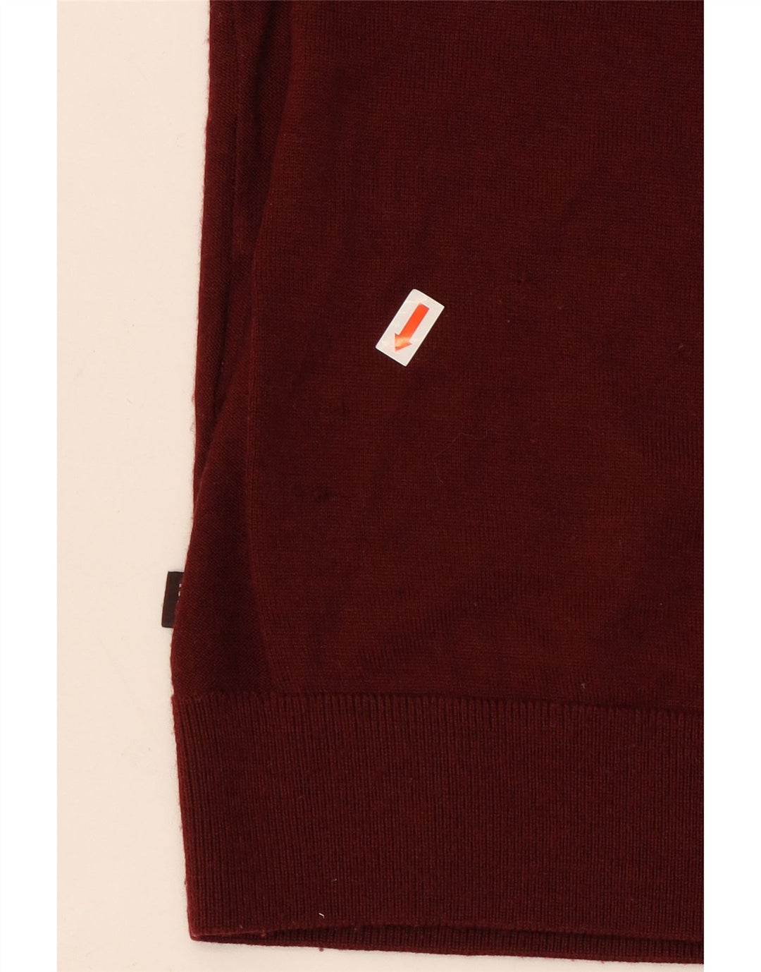 MICHAEL KORS Pull à col rond pour homme en laine bordeaux grande taille