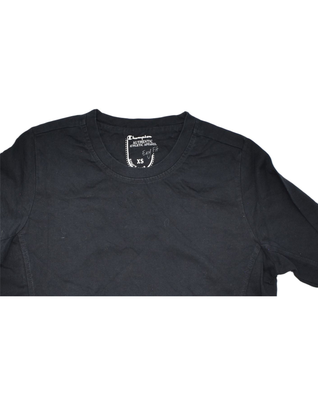 CHAMPION Mens Top Long Sleeve XS Navy Blue Cotton | Vintage | Thrift | Second-Hand | Used Clothing | Messina Hembry 