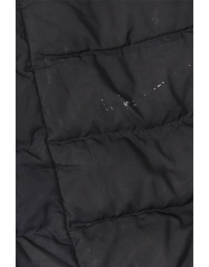 Joules Veste matelassée à capuche pour femme UK 14 Large Bleu Marine Polyester