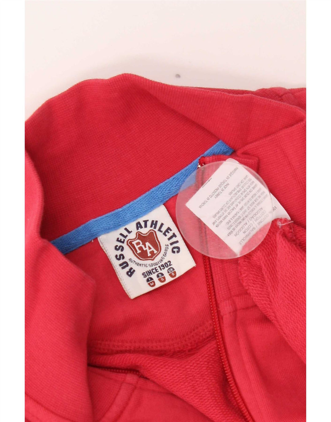 Russell Athletic Veste de survêtement pour homme Petit coton rouge