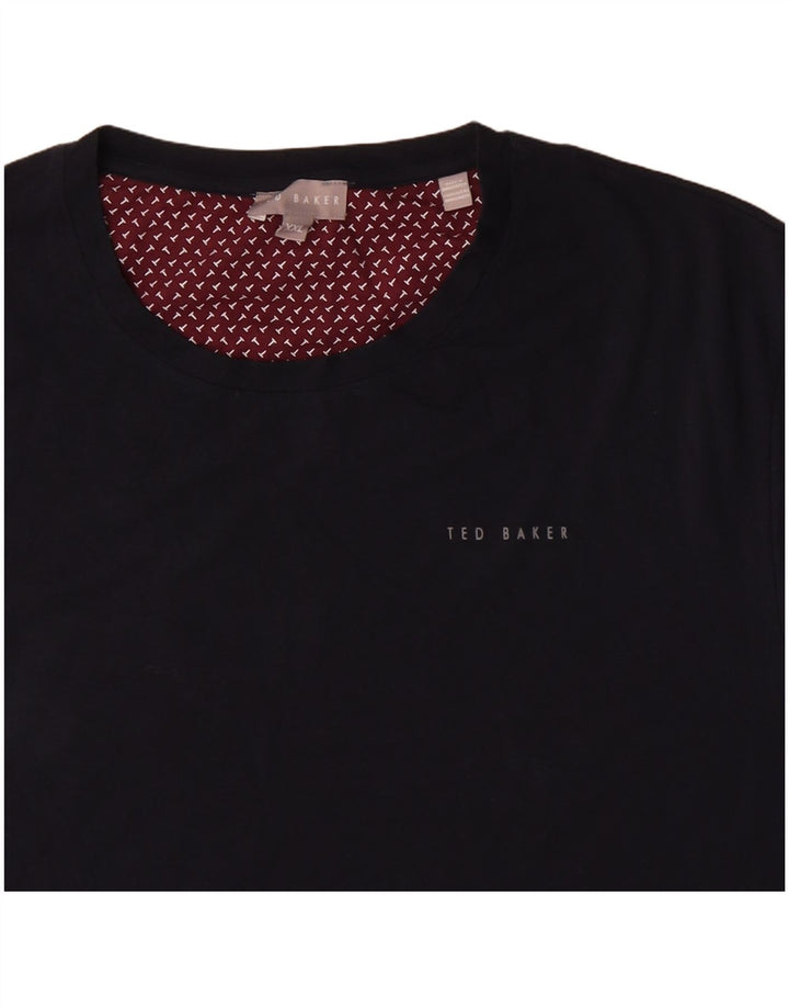 Ted Baker T-Shirt Homme Top 2XL Bleu Marine Coton