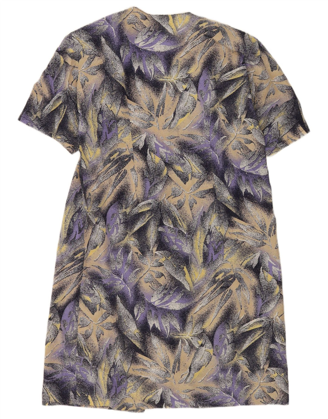 vintage Femme Shift Robe UK 14 Moyen Violet Floral