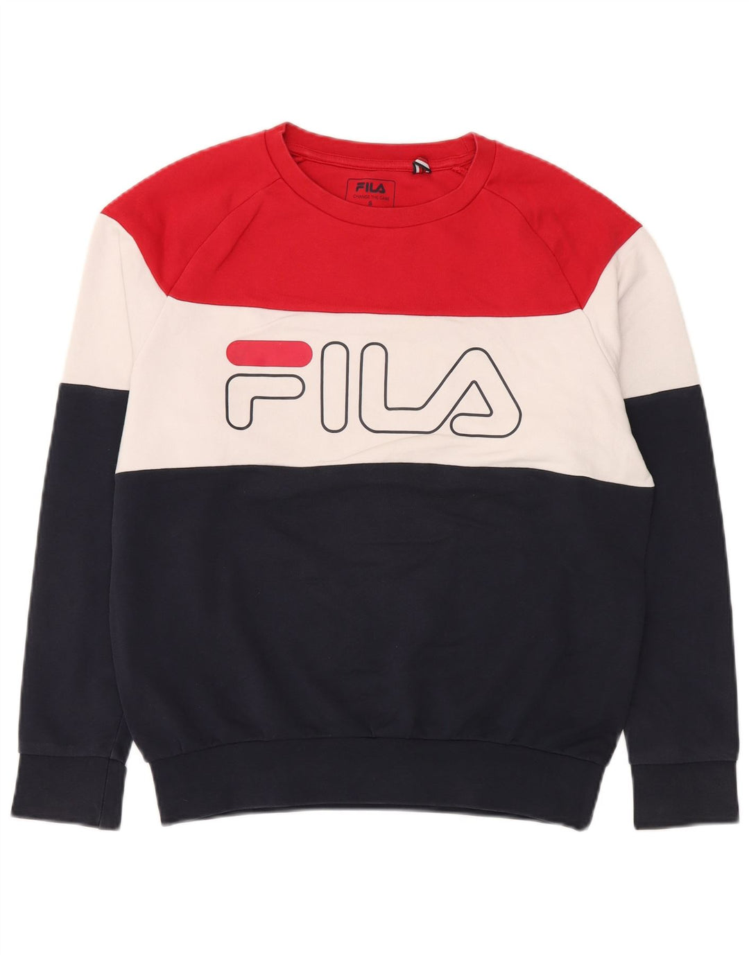 FILA Sweat-Shirt Graphique Homme Petit Multicolore Colourblock