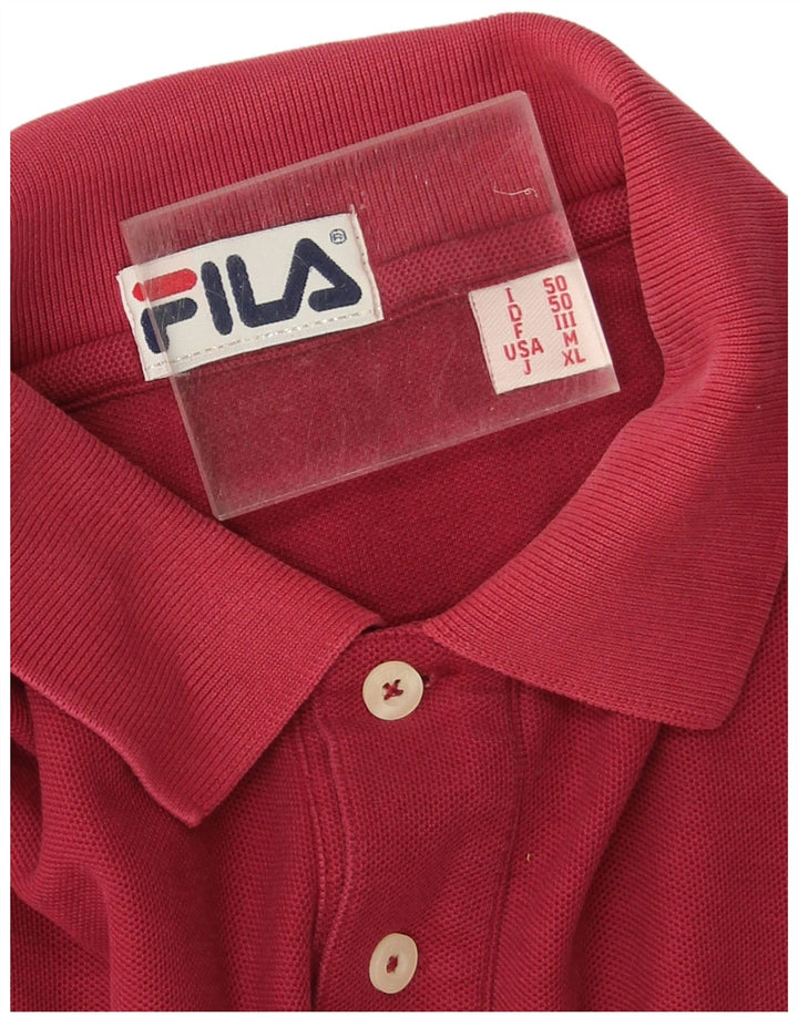 Fila Polo Homme IT 50 Coton Rouge Moyen