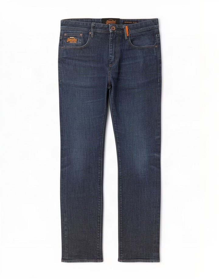 Superdry Jean Slim W32 L30 Bleu Coton Homme