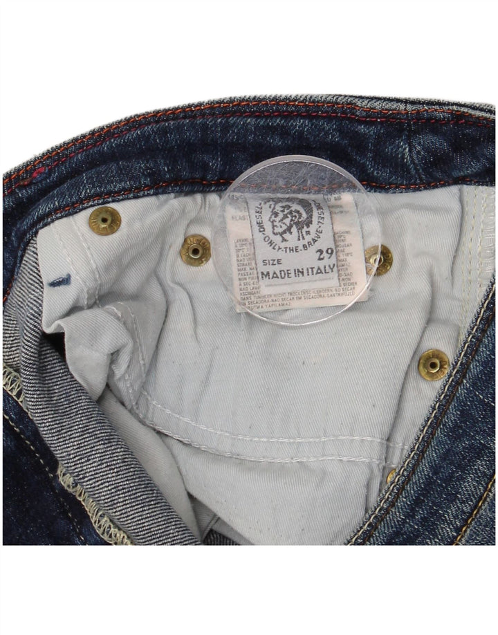 DIESEL Jean droit vieilli femme W29 L33 coton bleu