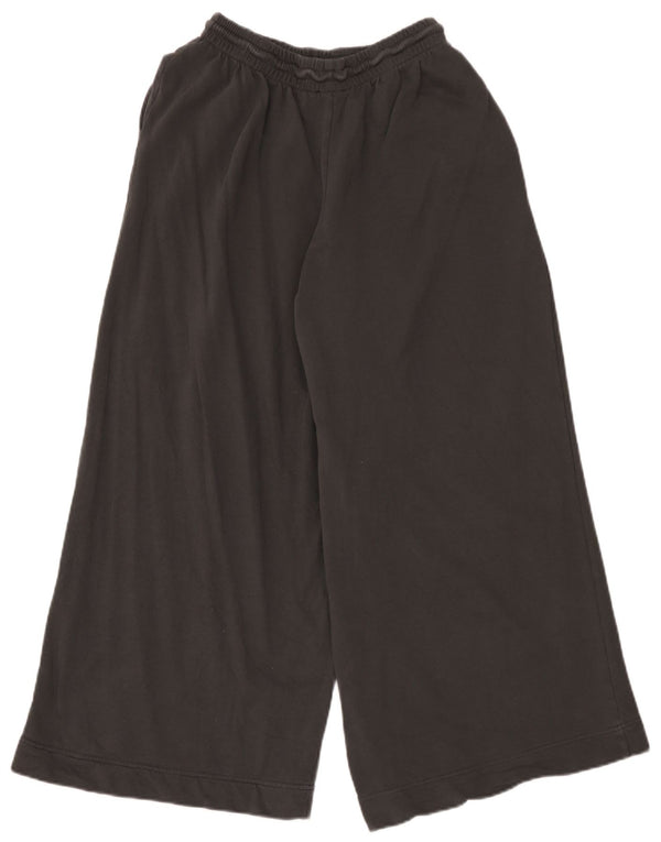 Zara Pantalon de survêtement taille haute coupe ample pour femme UK 10 Small Gris