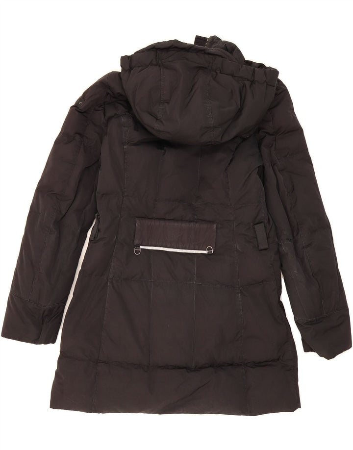 PEUTEREY Womens Hooded Padded Coat UK 22 3XL Black Polyamide Vintage PEUTEREY and Second-Hand PEUTEREY from Messina Hembry 