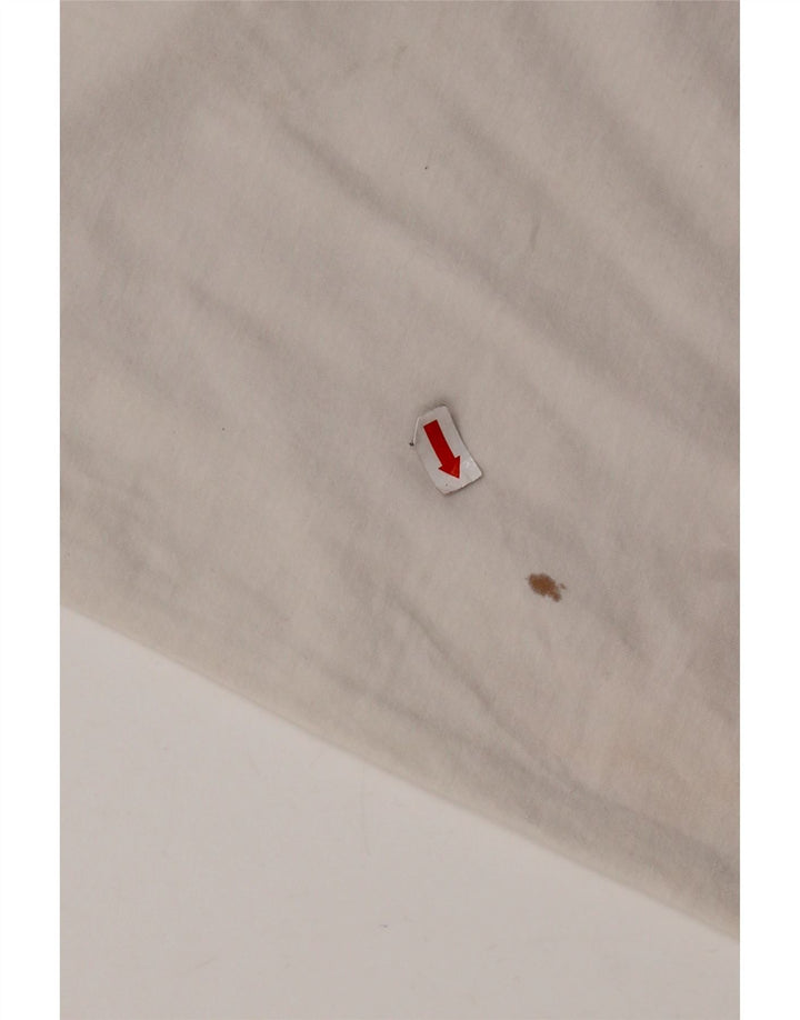 LEVI'S T-Shirt Graphique Homme Large Blanc Cassé Coton