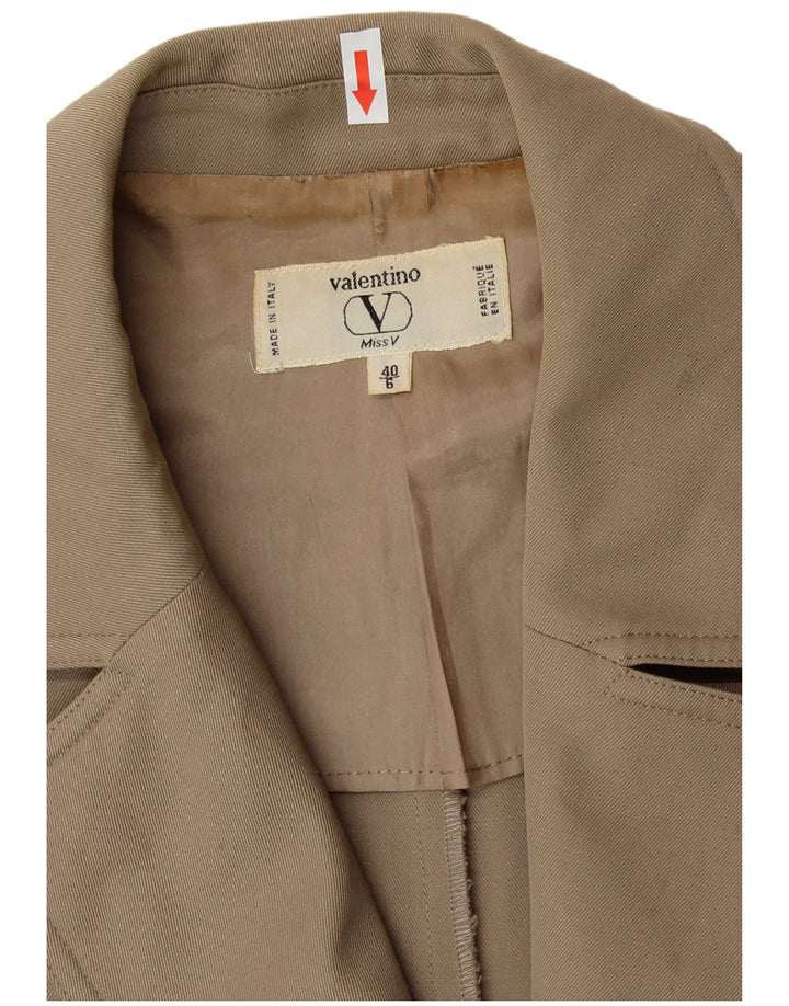Valentino Femme Miss V Veste Blazer Oversize IT 40 Petit Beige