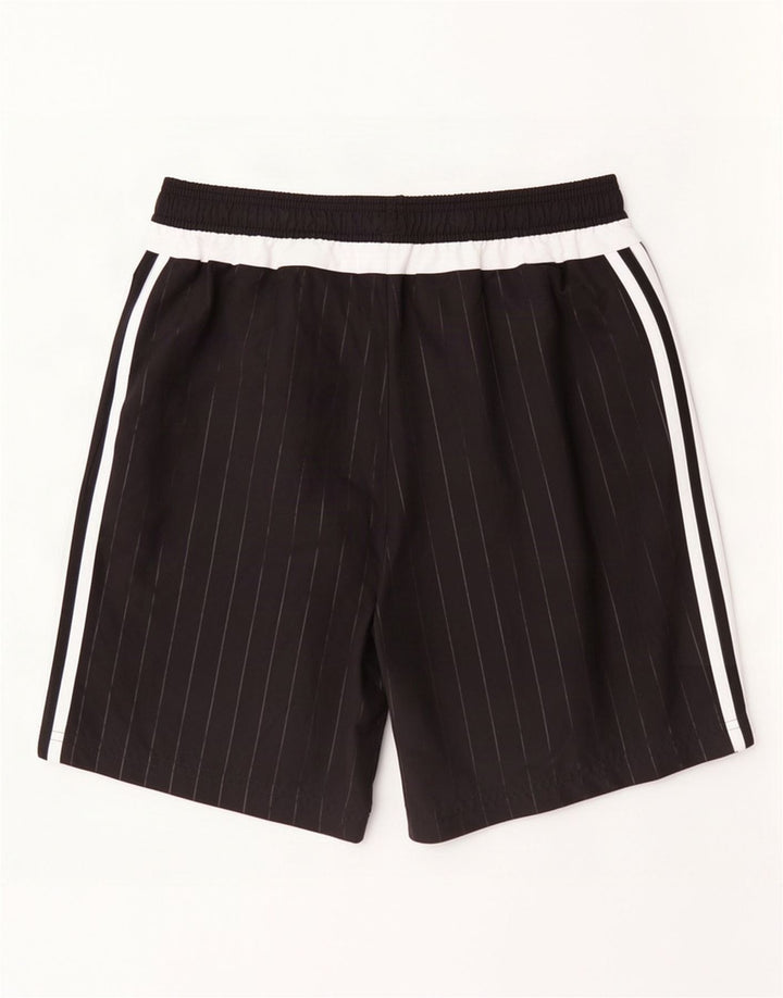 Adidas Short de sport pour homme en polyester rayé noir moyen