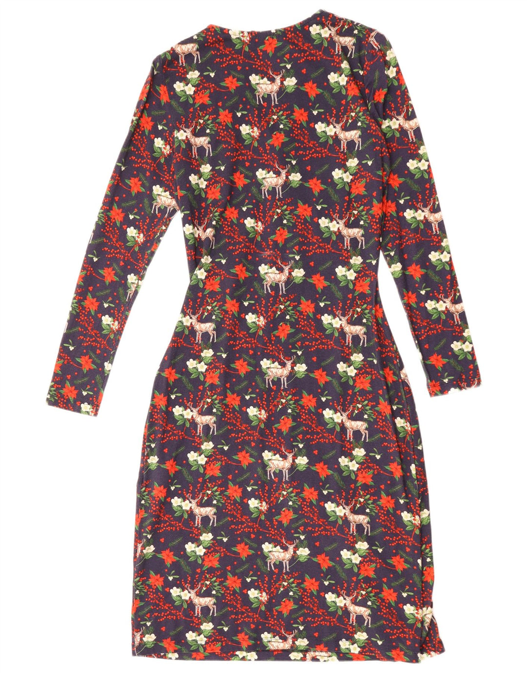 Joe Browns Robe fourreau pour femme UK 8 Small Bleu marine Floral Viscose