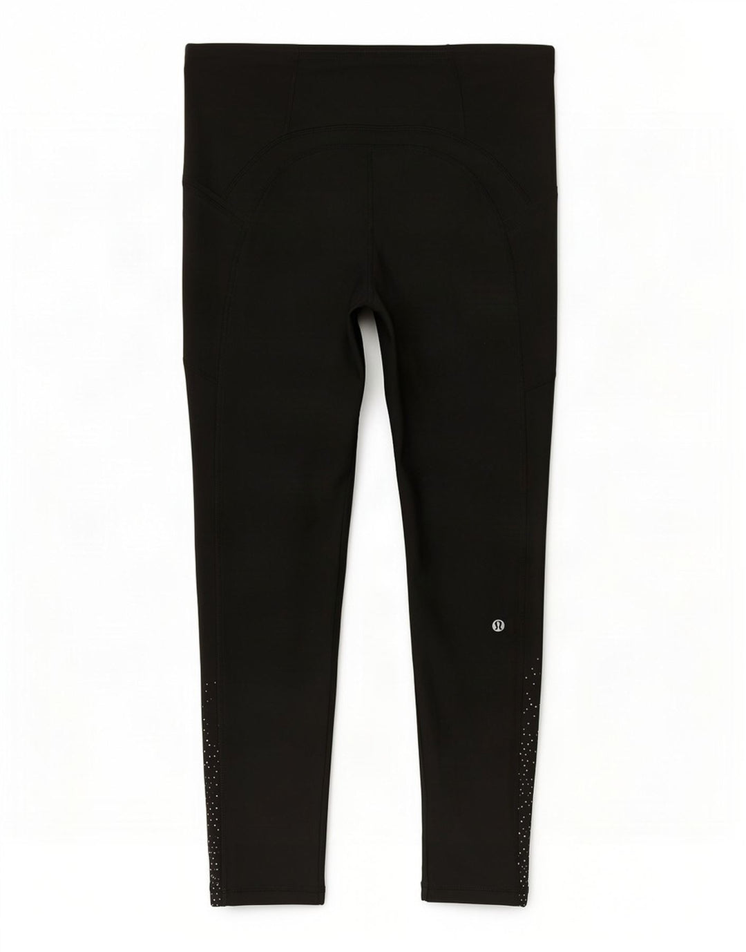 Lululemon Leggings courts pour femme US 10 Large Noir à pois