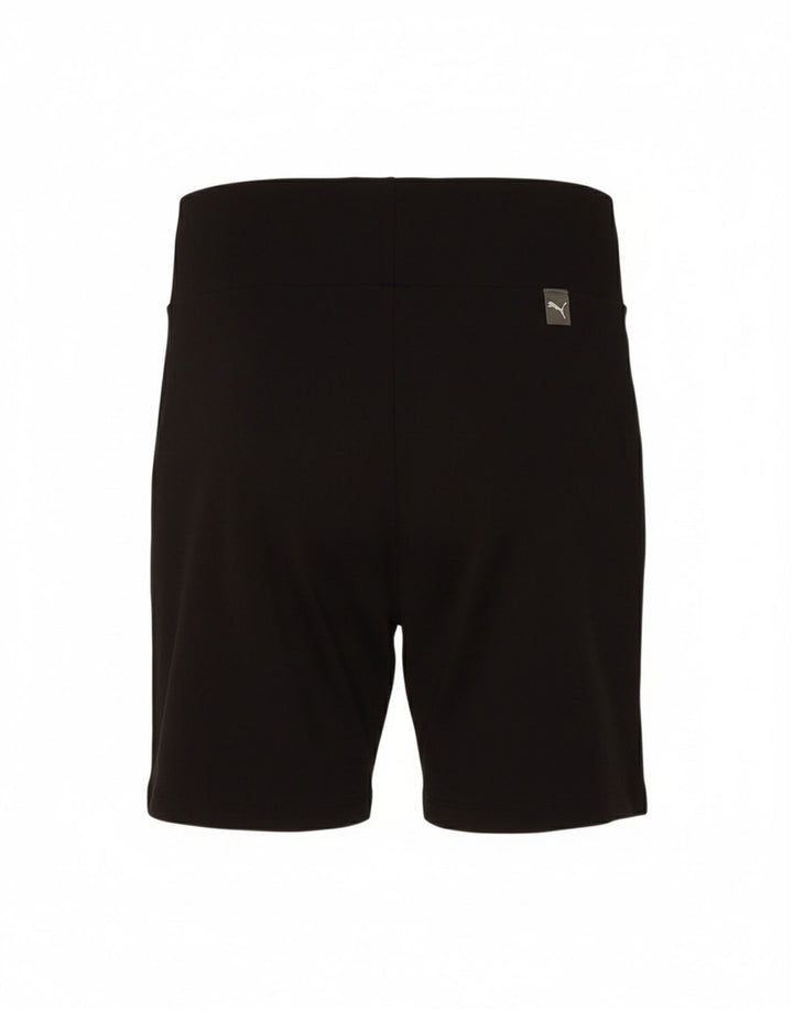 PUMA Womens Sport Shorts UK 8 Small  Black Polyester