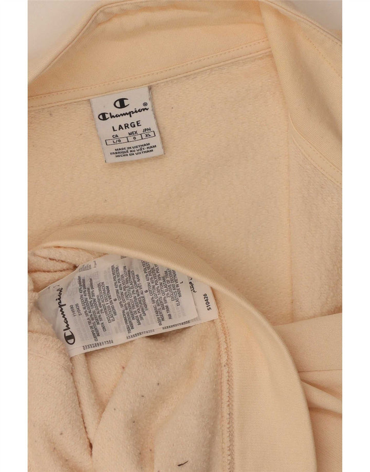 Champion Veste de survêtement pour femme UK 16 Large Beige Coton