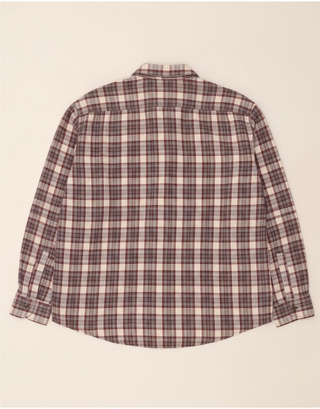 European Project Chemise en flanelle pour homme XL en coton à carreaux gris