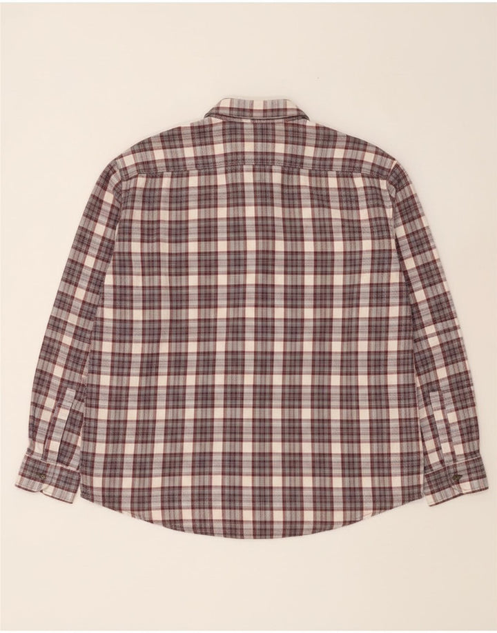 European Project Chemise en flanelle pour homme XL en coton à carreaux gris