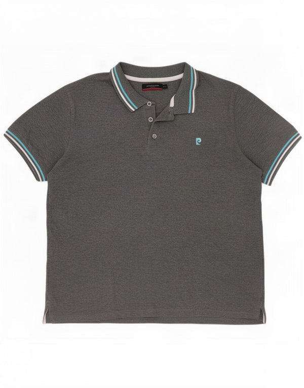 Pierre Cardin Polo Homme 2XL Gris Coton
