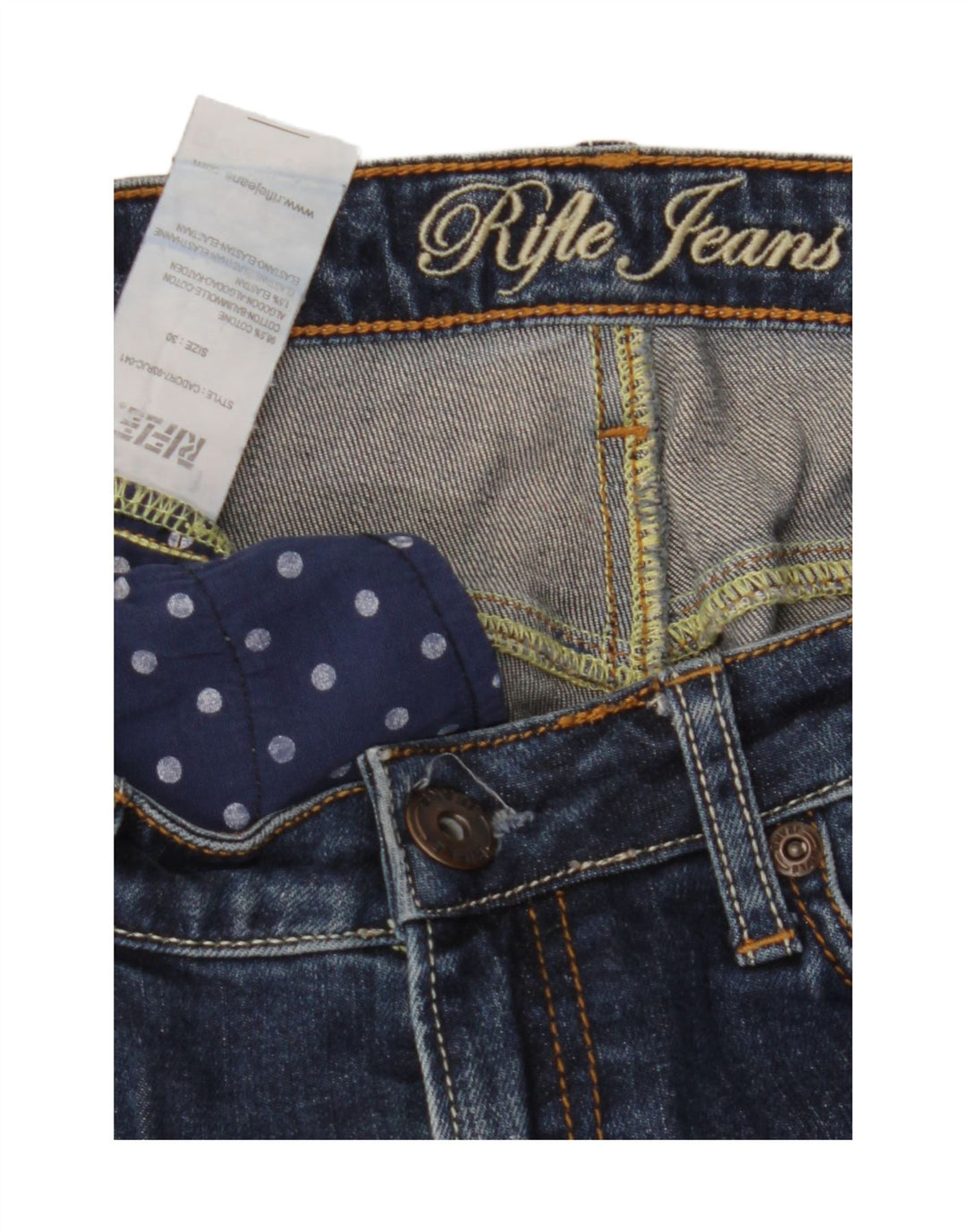 Jean Slim Femme Rifle W30 L34 Bleu Coton