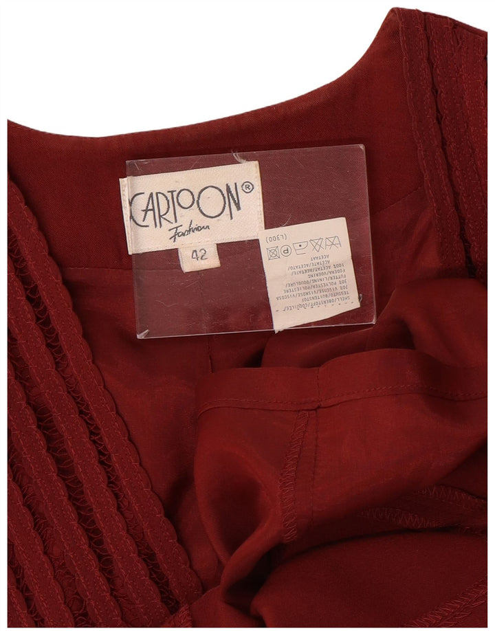 CARTOON Veste Blazer 7 Boutons Femme IT 42 Viscose Rouge Moyen