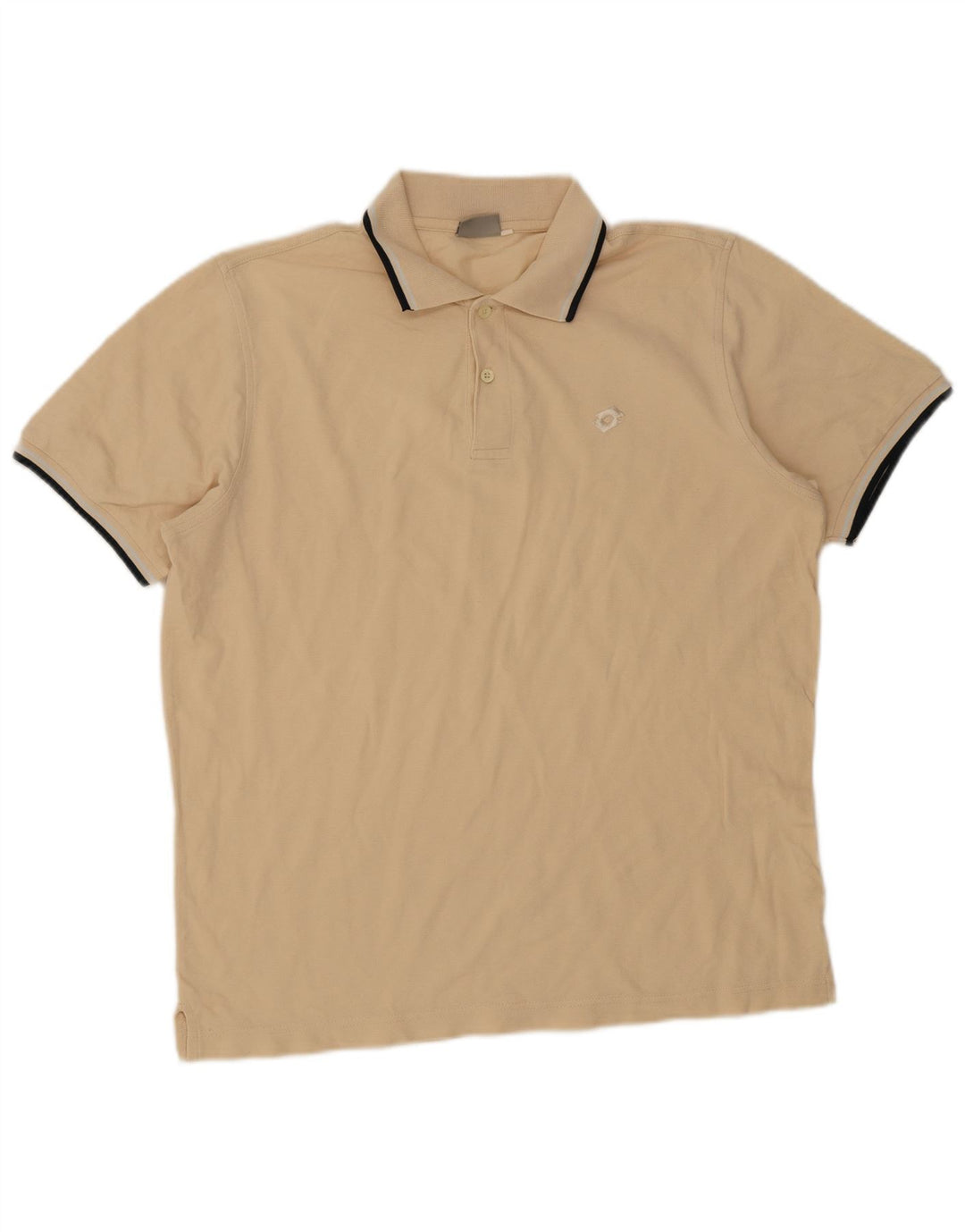 Lotto Polo Homme XL Beige Rayé
