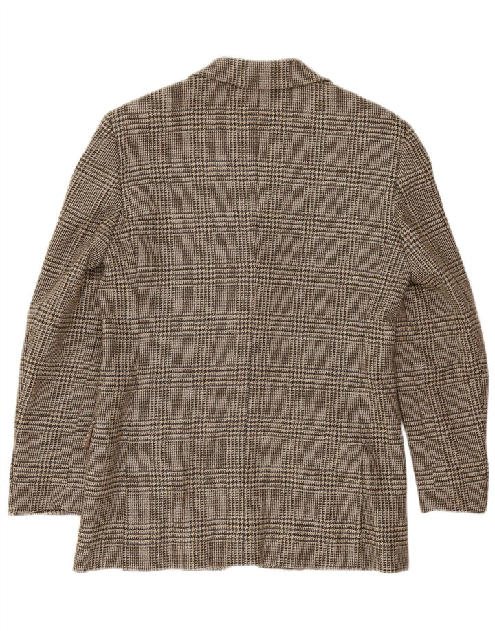 Max Mara Veste blazer week-end pour femme UK 10 Petit pied-de-poule marron