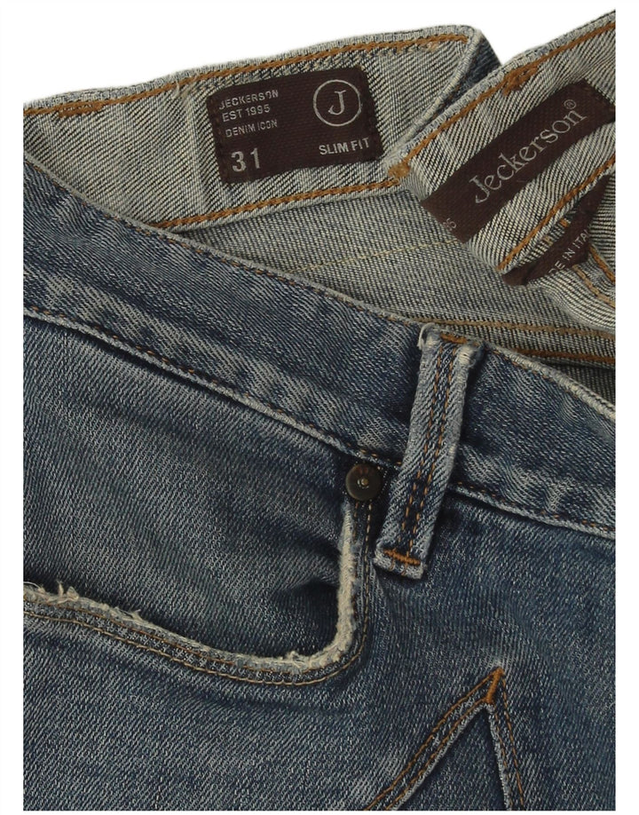 Jeckerson Jean Slim Homme W31 L31 Bleu Coton