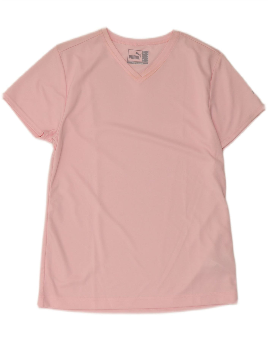 Puma T-Shirt Femme UK 12 Rose Moyen Polyester