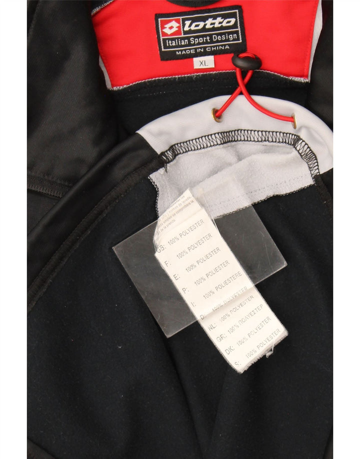Lotto Veste de survêtement pour homme XL Noir Colourblock Polyester