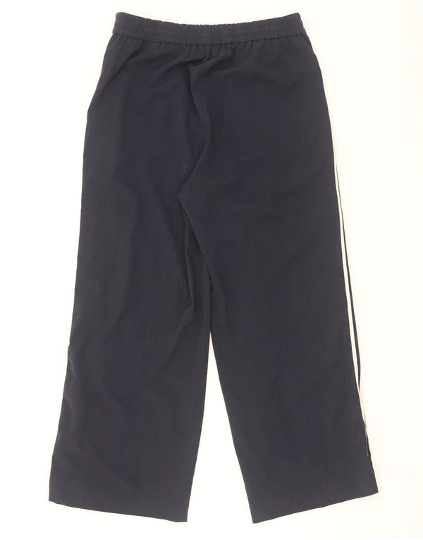 Marks & Spencer Pantalon décontracté taille haute pour femme UK 16 Large W30 L30 Bleu marine