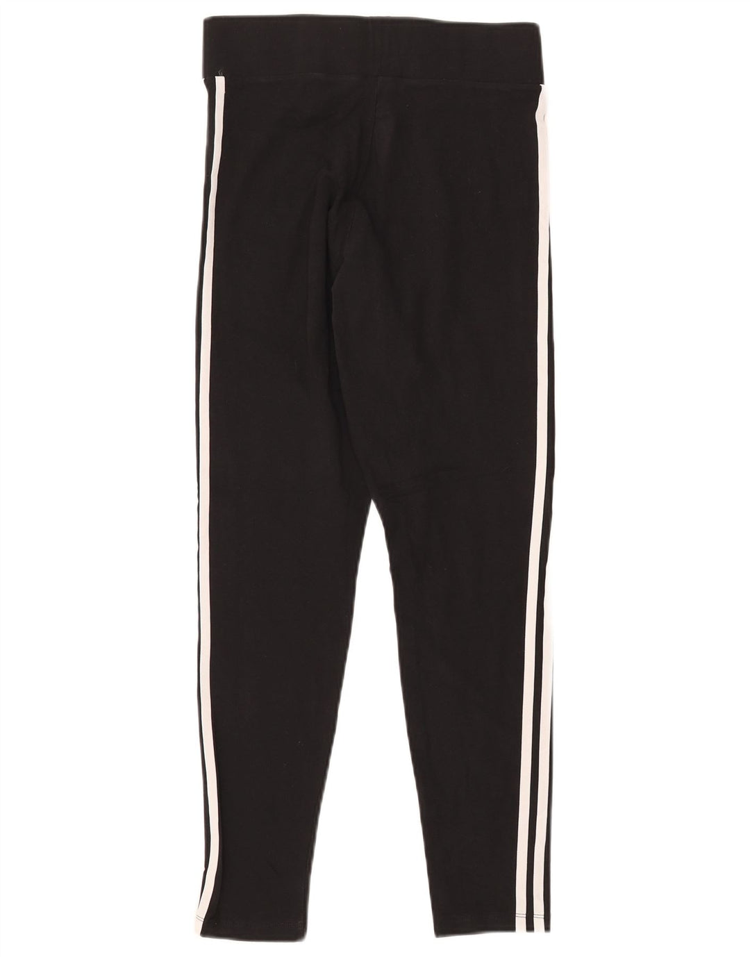 ADIDAS Leggings Femme UK 14 Coton Noir Moyen
