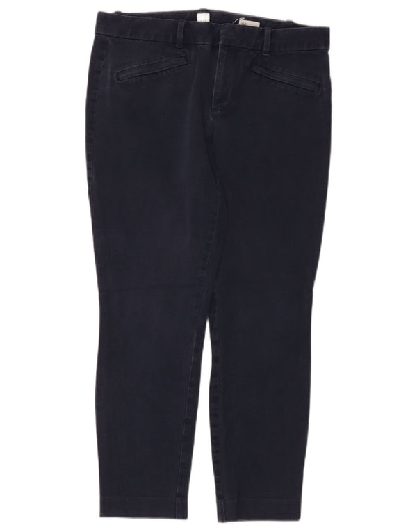 Gap Pantalon court skinny pour femme UK 10 Small W32 L25 Bleu marine Coton
