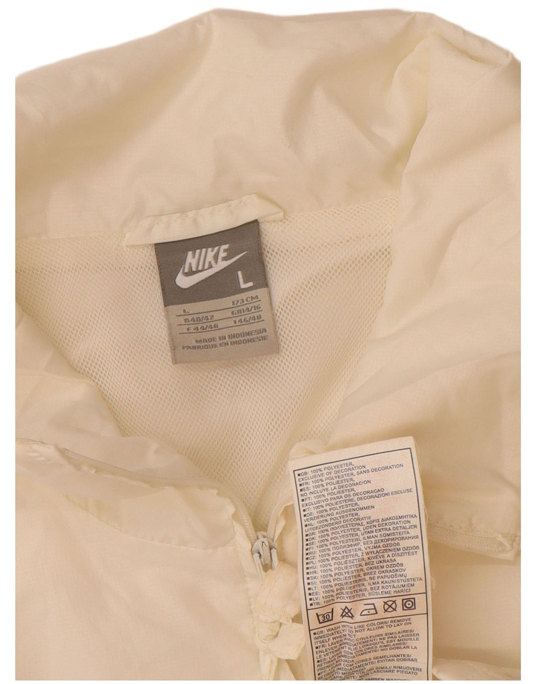 Nike Veste de survêtement pour femme UK 14/16 Large Blanc Polyester