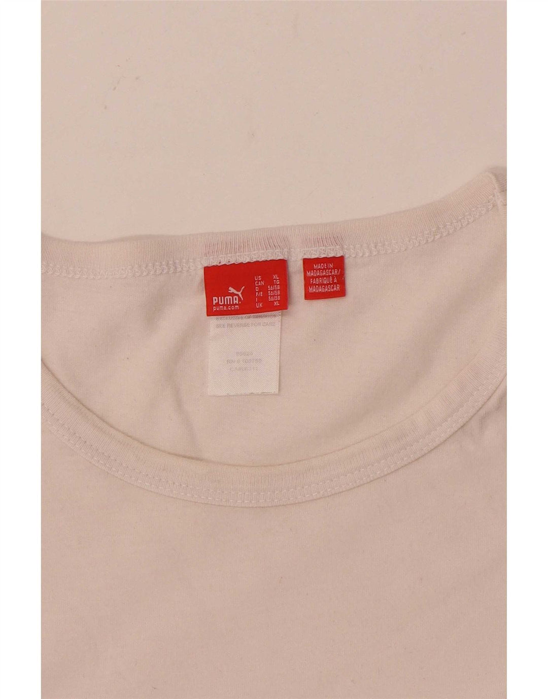 Puma T-Shirt Homme Top XL Blanc Coton