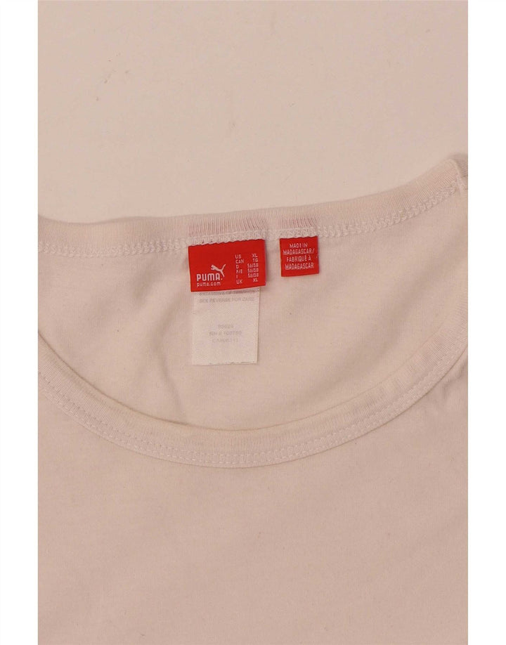 Puma T-Shirt Homme Top XL Blanc Coton