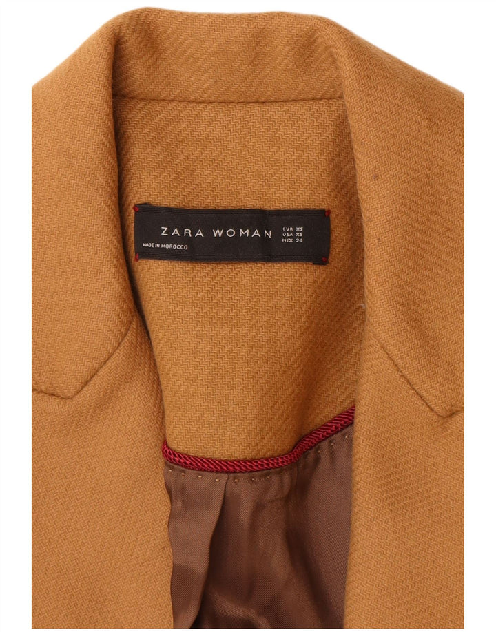 Zara Femme Pardessus UK 6 XS Marron Laine