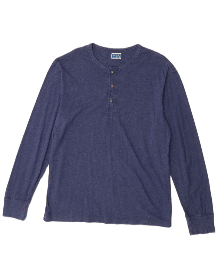 J. Crew Haut Homme Manches Longues Grand Coton Bleu Marine