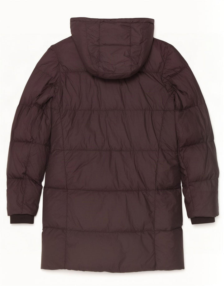 Jack Wills Manteau rembourré à capuche pour femme UK 8 Small Gris Polyester