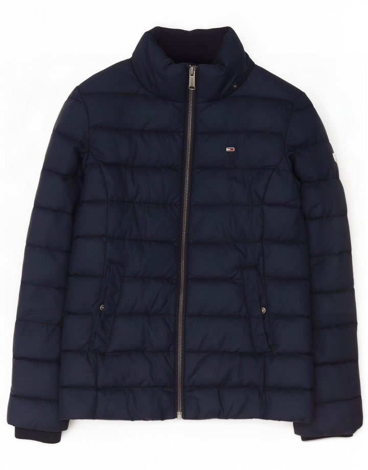 Tommy Hilfiger Veste matelassée pour femme UK 12 Bleu marine moyen